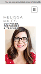 Mobile Screenshot of melissamilesmusic.com